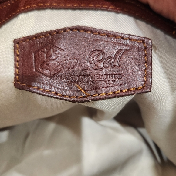 VINTAGE IN-PELL MADE IN ITALY LEATHER WeekenderBag ,Brown, Women/Mens OS EUC - Picture 7 of 12